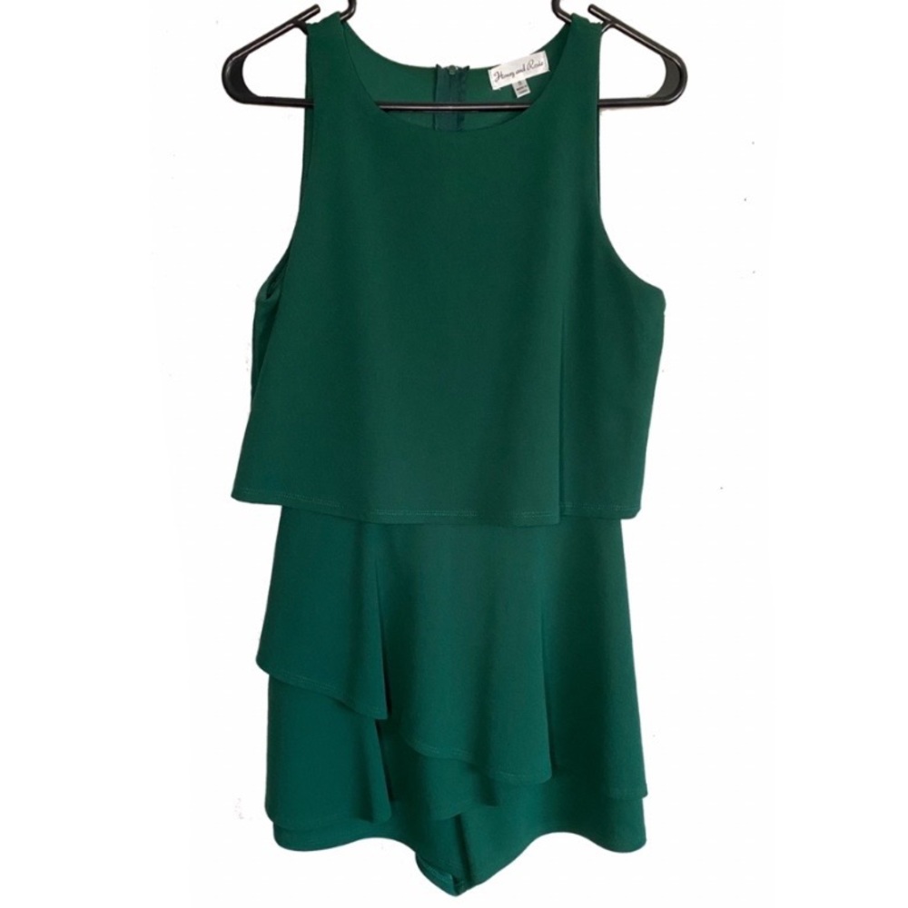 Honey & Rosie Green Romper